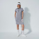 Daily Sports Mosaic Navy/Pink Short Sleeve Dress