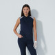Daily Sports Mosaic Medley Chic Navy Sleeveless Polo