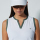 Daily Sports Massy White/Khaki Sleeveless Polo