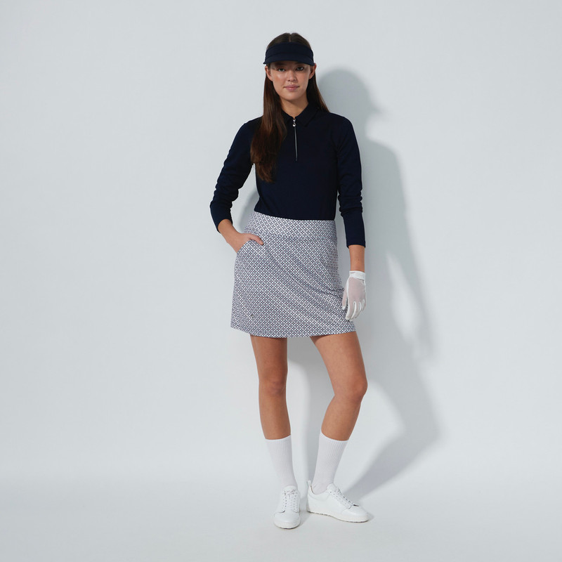 Daily Sports Sheermotion Mosaic Navy/Pink Mesh 17/19" Skorts