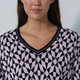 Daily Sports Navy/Pink Mosaic Harmony Cashmere Sweater