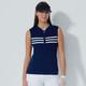 Daily Sports Awara Dark Navy Sleeveless Knit Polo