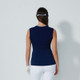 Daily Sports Awara Dark Navy Sleeveless Knit Polo