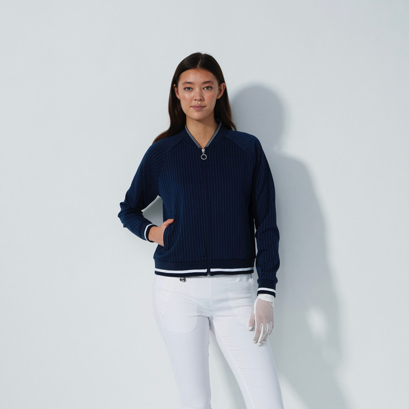 Daily Sports Kimberly Navy Pinstripe Jacket