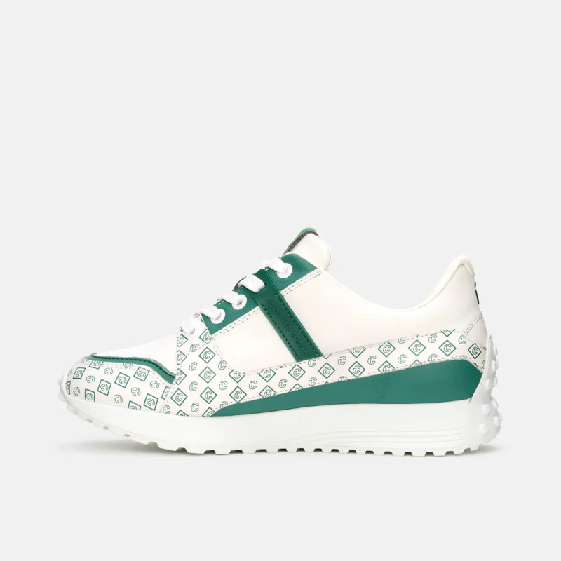 Duca Del Cosma Alesi White/Masters Green Spikeless Shoe