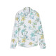 PUMA Lily Floral White Glow YouV Brrr 1/4 Zip Long Sleeve Cooling Mock