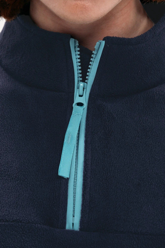  Foray Golf Stretch Navy/Aqua Fleece Pullover