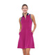 BelynKey Preston Magenta Textured Scuba Knit Sleeveless Dress