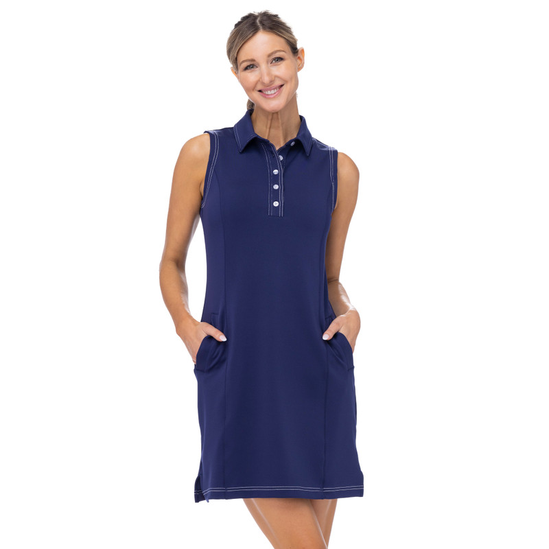 BelynKey Charlotte Navy Sleeveless Dress