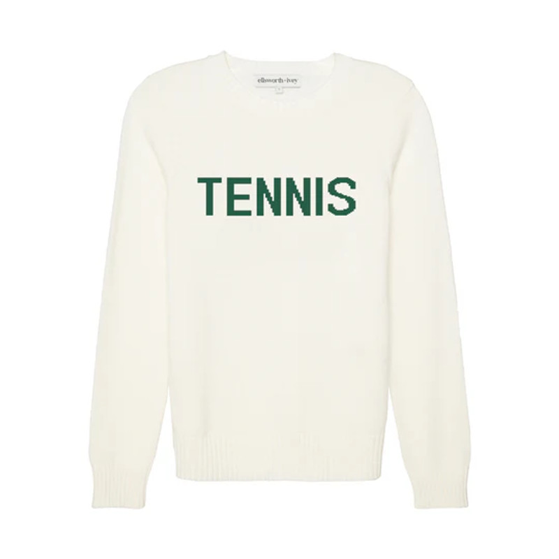 Ellsworth+Ivey TENNIS Classic Crewneck Sweater