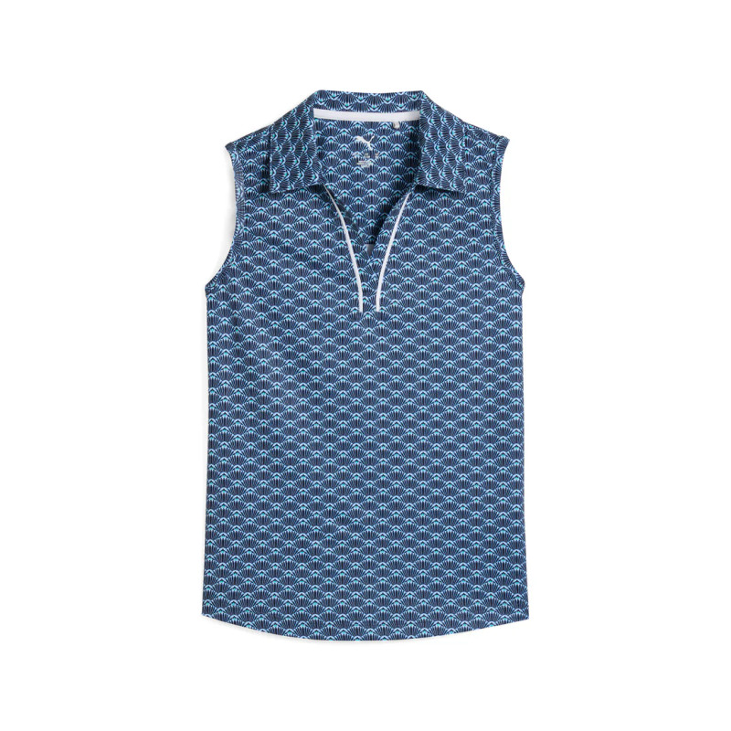 Puma Girls Scallop Sleeveless Polo