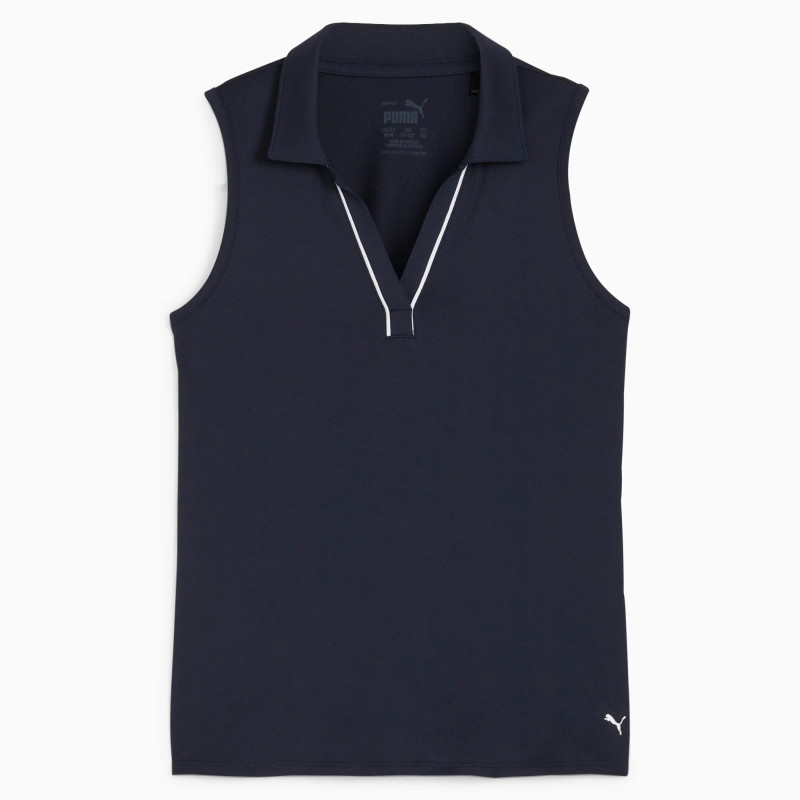 Puma Girls Cloudspun Piped Sleeveless Polo