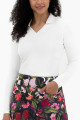 Foray Golf Rib V-Neck Long Sleeve V-Neck Polo
