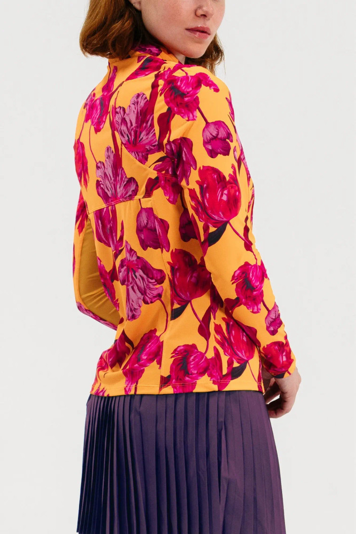 Foray Golf Printed Sunset Park Sun Mock