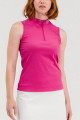 Foray Golf Rib Quarter Zip Sleeveless Mock