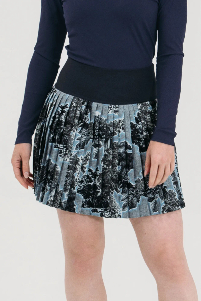 Foray Golf Pleated Print Performance Skort