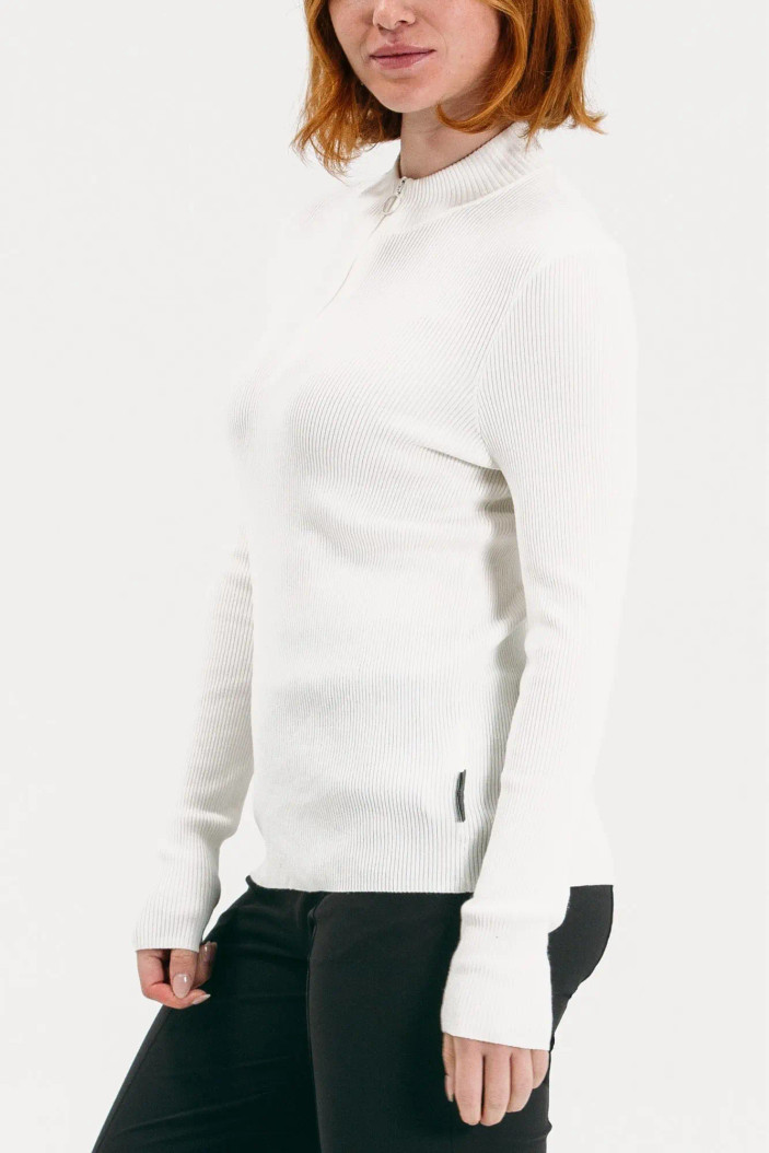 Foray Golf Rib Quarter Zip Long Sleeve Mock