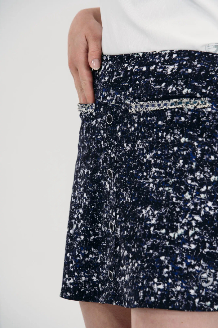 Foray Golf Boucle Button Front Skort