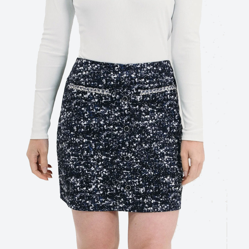 Foray Golf Boucle Button Front Skort