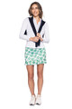 Golftini Stretch Tech Girl Power Kelly Green Ruffle Skort