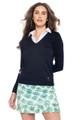 Golftini Stretch Tech Girl Power Kelly Green Ruffle Skort