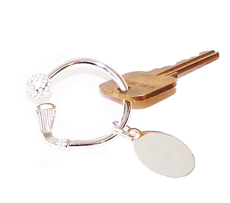 Navika Bent Golf Club & Ball Key Ring