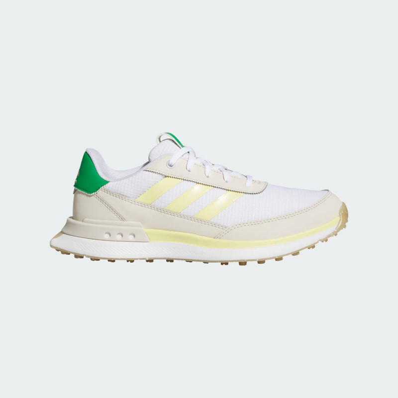 Adidas S2G White/Yellow/Green Spikeless Golf Shoes
