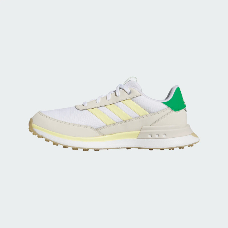 Adidas S2G White/Yellow/Green Spikeless Golf Shoes