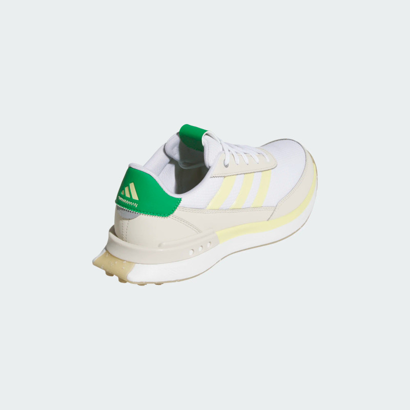 Adidas S2G White/Yellow/Green Spikeless Golf Shoes