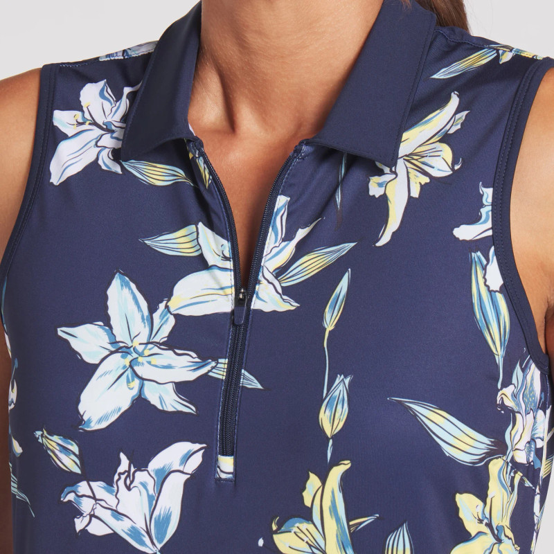 PUMA Lily Floral MATTR Sleeveless Polo