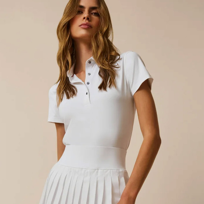 Greyson Scarlet Short Sleeve Polo