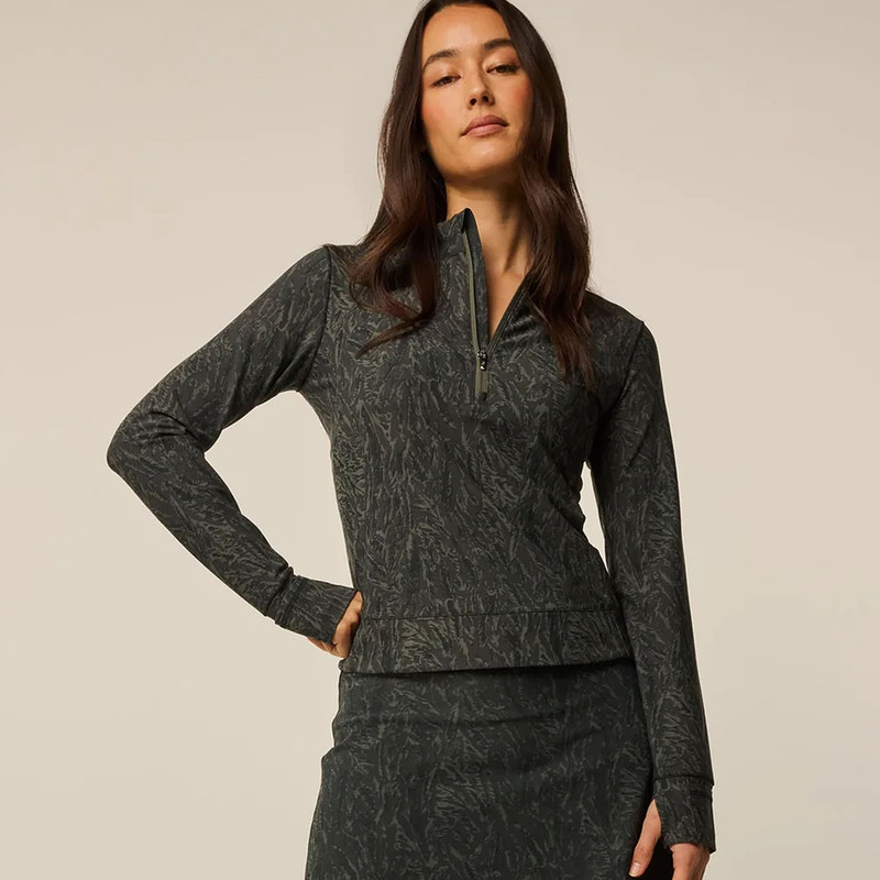 Greyson Camp Feather Jacquard Halley Quarter Zip