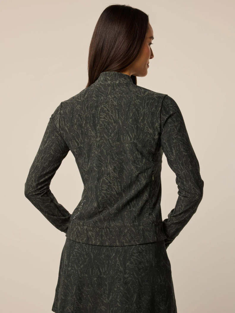 Greyson Camp Feather Jacquard Halley Quarter Zip