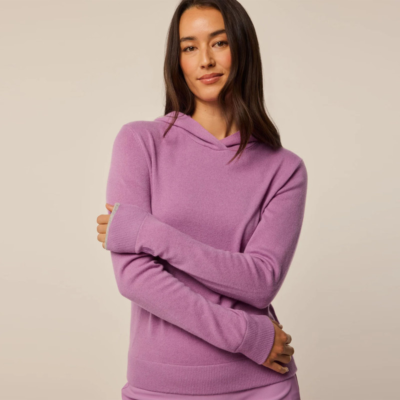 Greyson Peony Classic Koko Cashmere Hoodie