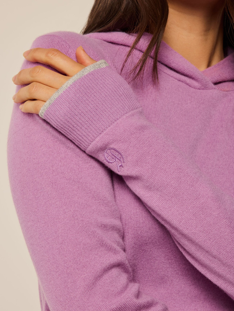 Greyson Peony Classic Koko Cashmere Hoodie