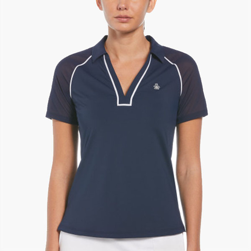 Original Penguin V-Neck Mesh Polo