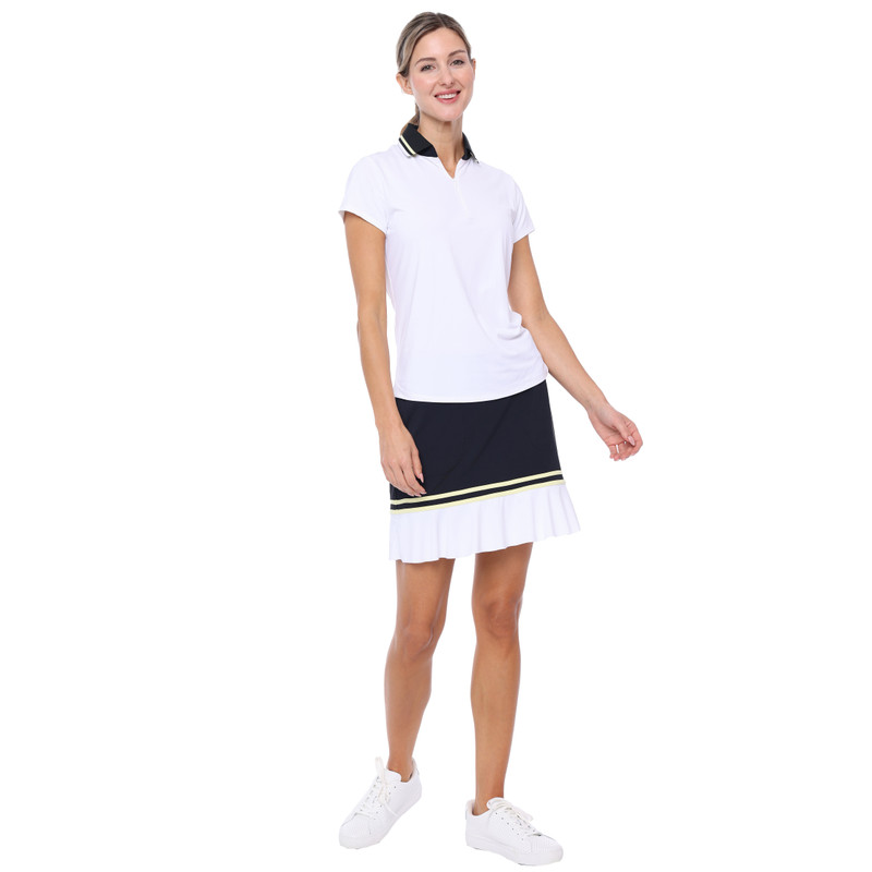 BelynKey Penny Lane Chalk Short Sleeve Polo