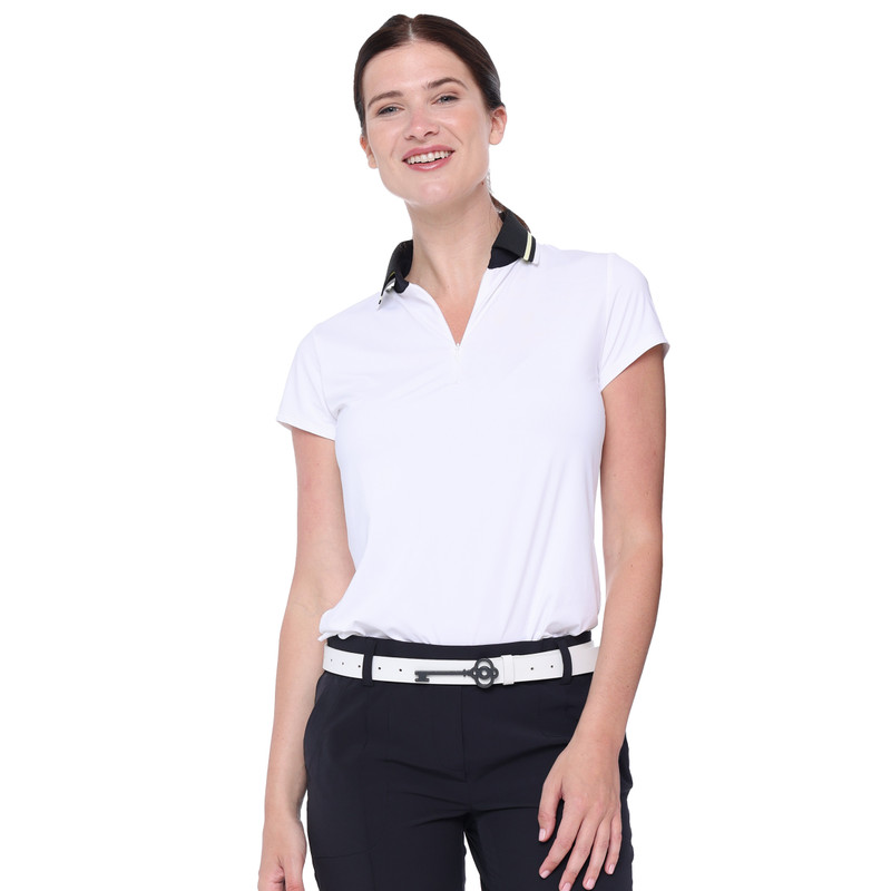 BelynKey Penny Lane Chalk Short Sleeve Polo