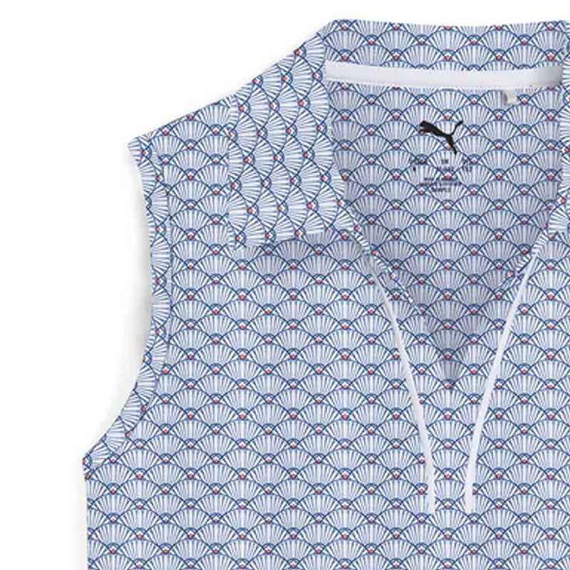 Puma Girls Scallop Sleeveless Polo