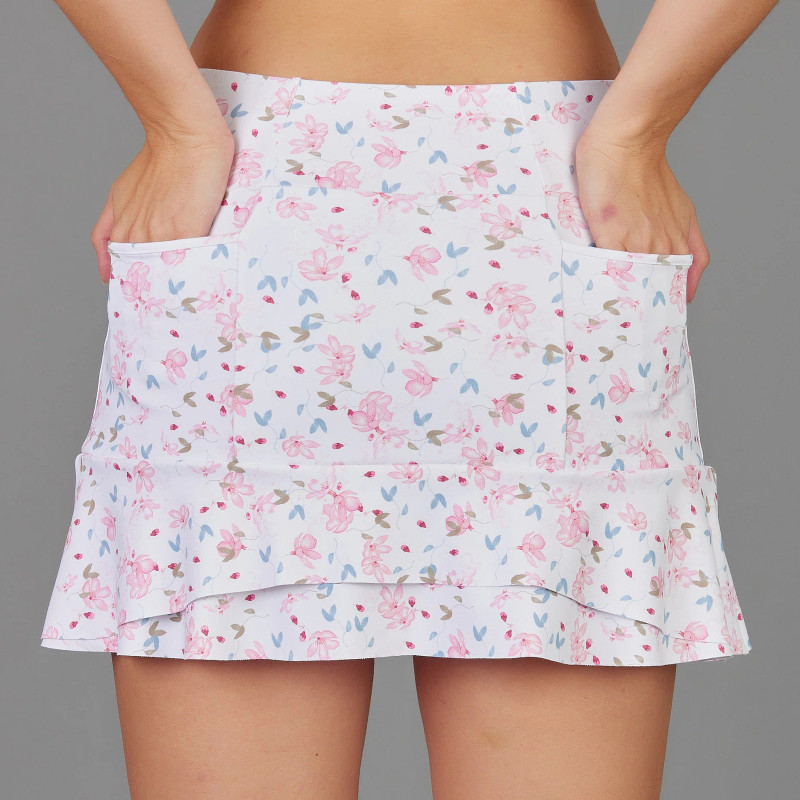 Denise Cronwall Leisurely Tiered Skort - Floral