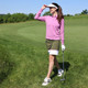BelynKey Olive/Iris Contrast Band 16" Golf Skort