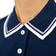 BelynKey Niecie Ink/Lavender Short Sleeve Polo Sweater