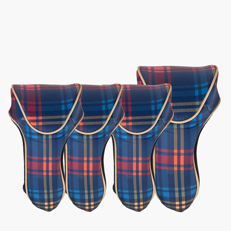 Cutler Tartan Plaid Head Cover Set