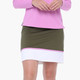 BelynKey Olive/Iris Contrast Band 16" Golf Skort