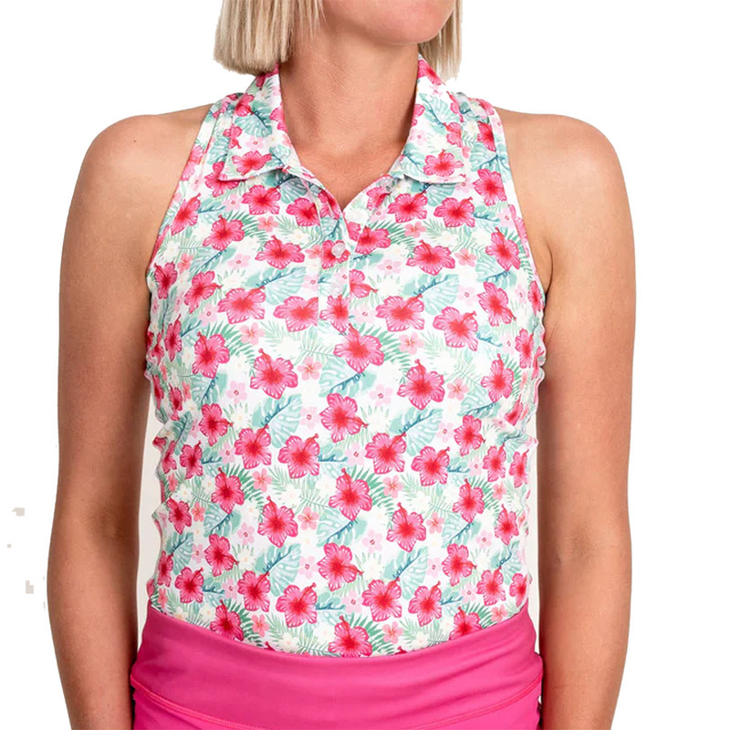 TJ Sport Tropical Racerback Polo