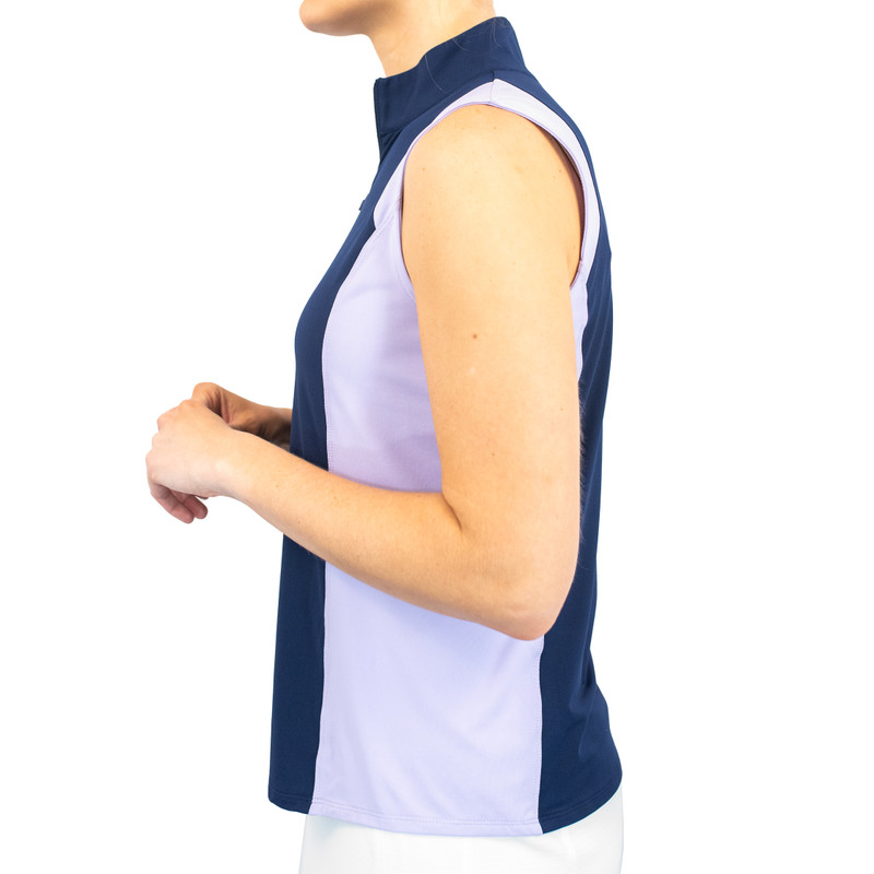 BelynKey Ink/Lavender Victoria Sleeveless Mock