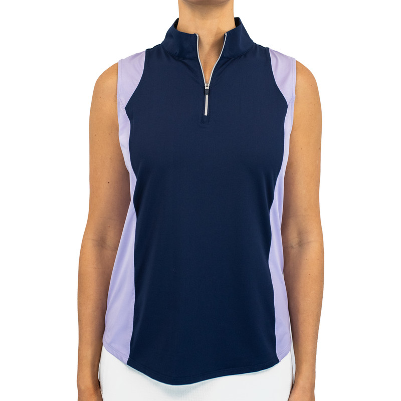 BelynKey Ink/Lavender Victoria Sleeveless Mock