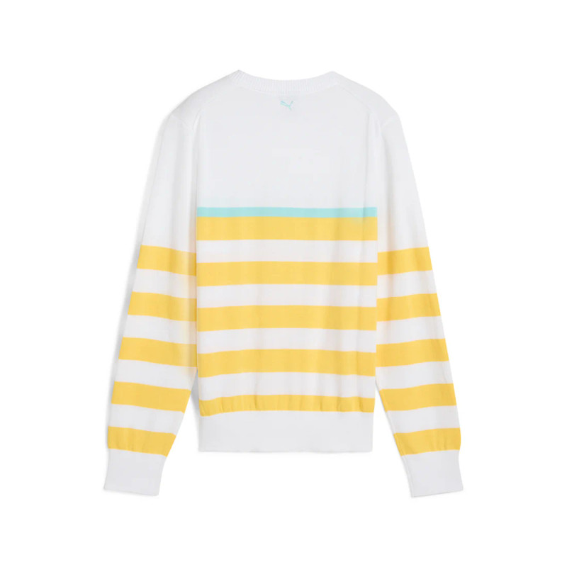 Puma Resort Sunny Yellow Stripe Sweater