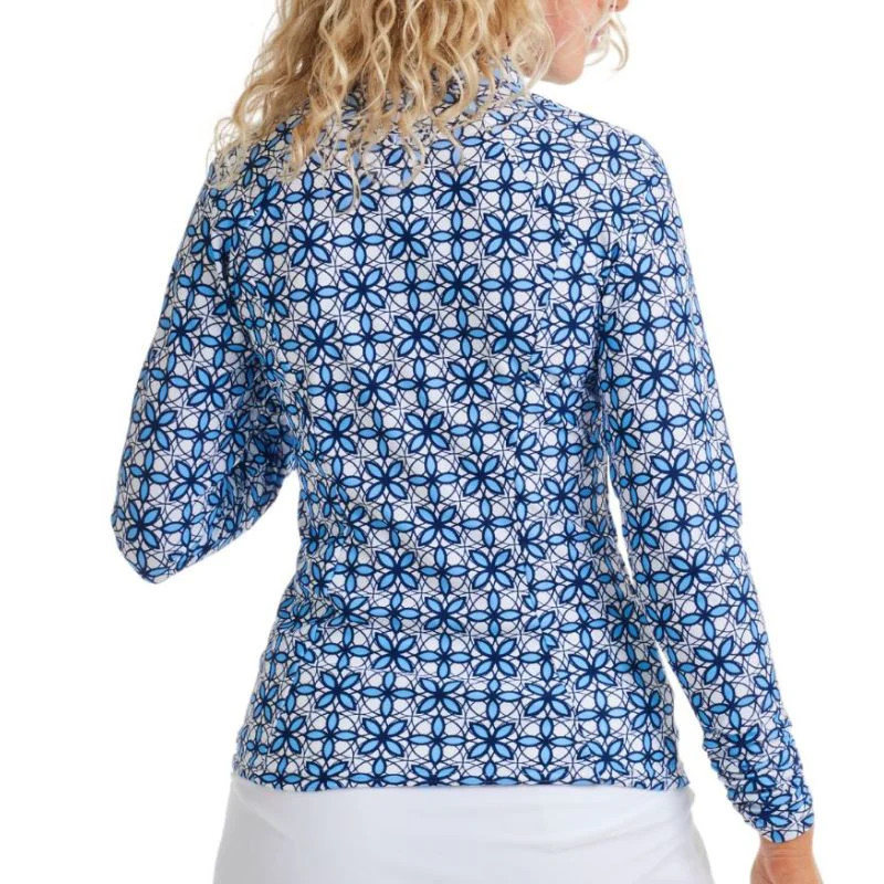 TzuTzu Casablanca Sara Ruched Long Sleeve Mock