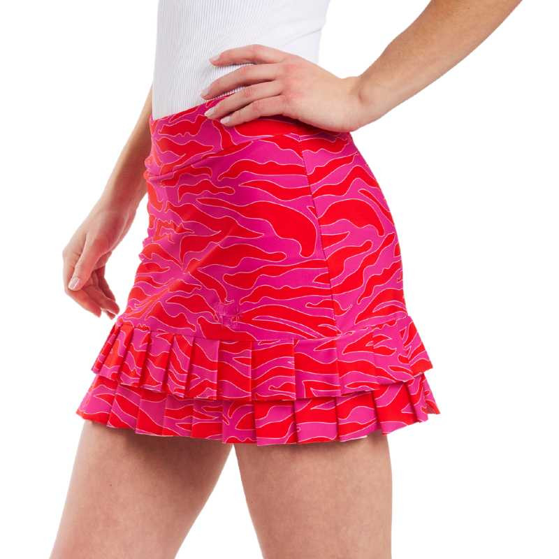TzuTzu Huntress ChaCha 16" Double Knift Pleat Golf Skort